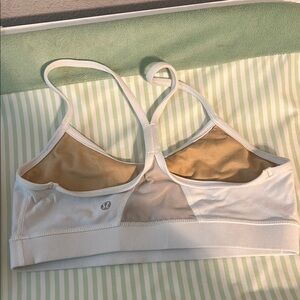 lululemon athletica White and Tan Sports Bra